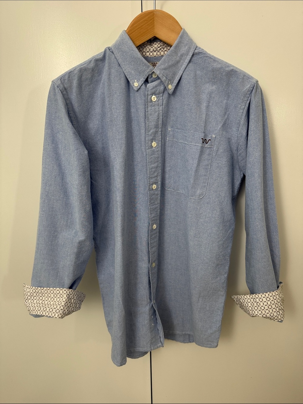 King Ranch Light Blue Button-Down Men's Shirt (M)